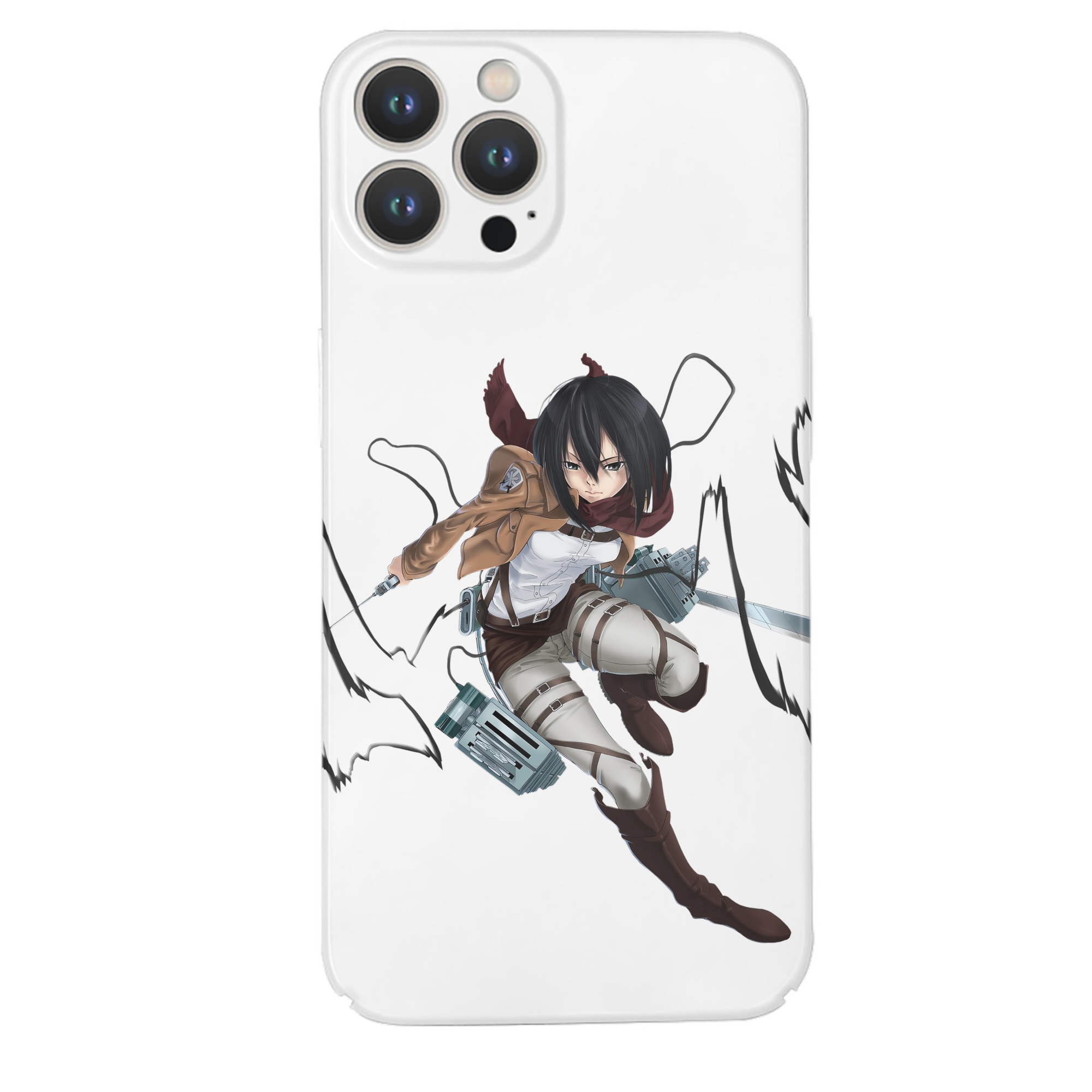 （画像用） 進撃の巨人 ミカサ·アッカーマン Attack on Titan Mikasa Ackerman 【iPhone 14シリーズ対応】ハードケース